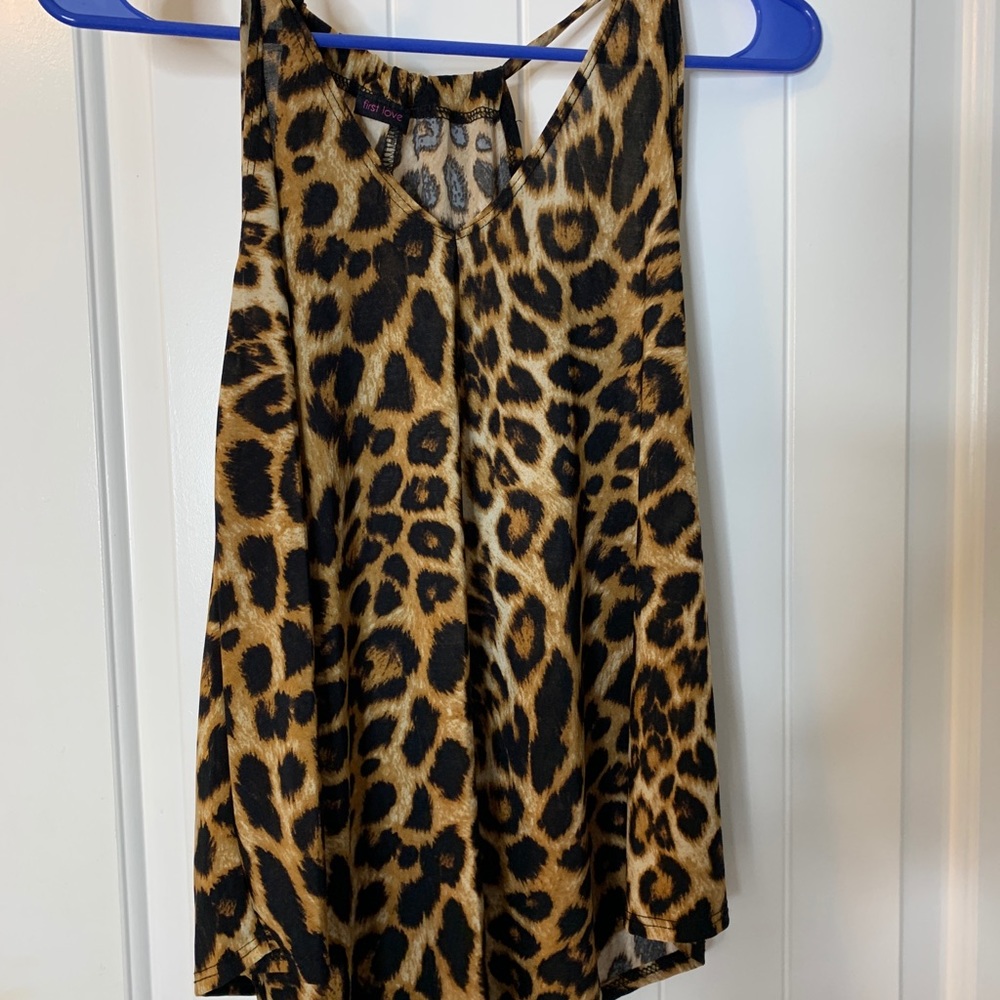 Cheetah print blouse